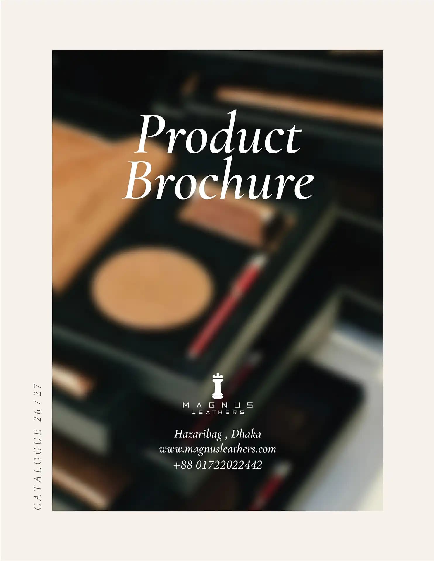 Magnus Leathers product brochure cover