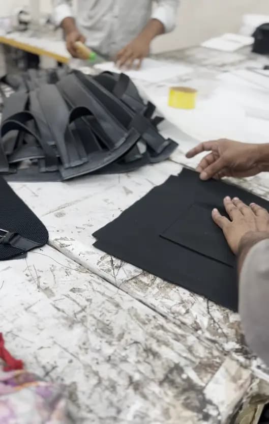 Magnus Leathers assembly line