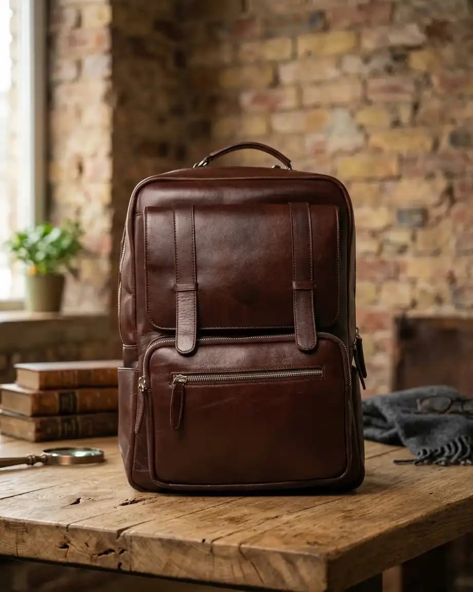 Magnus Leathers leather backpack