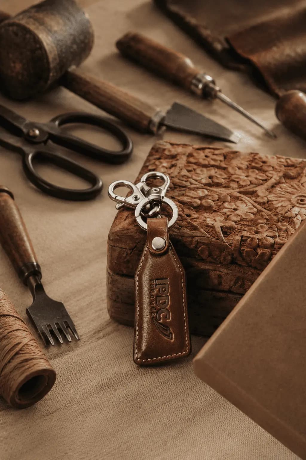 Magnus Leathers leather key holder