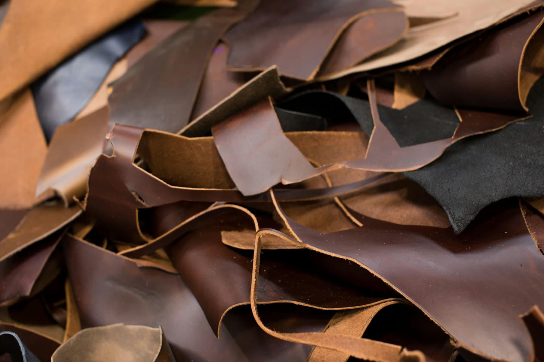 Leather materials in stock at Magnus Leathers