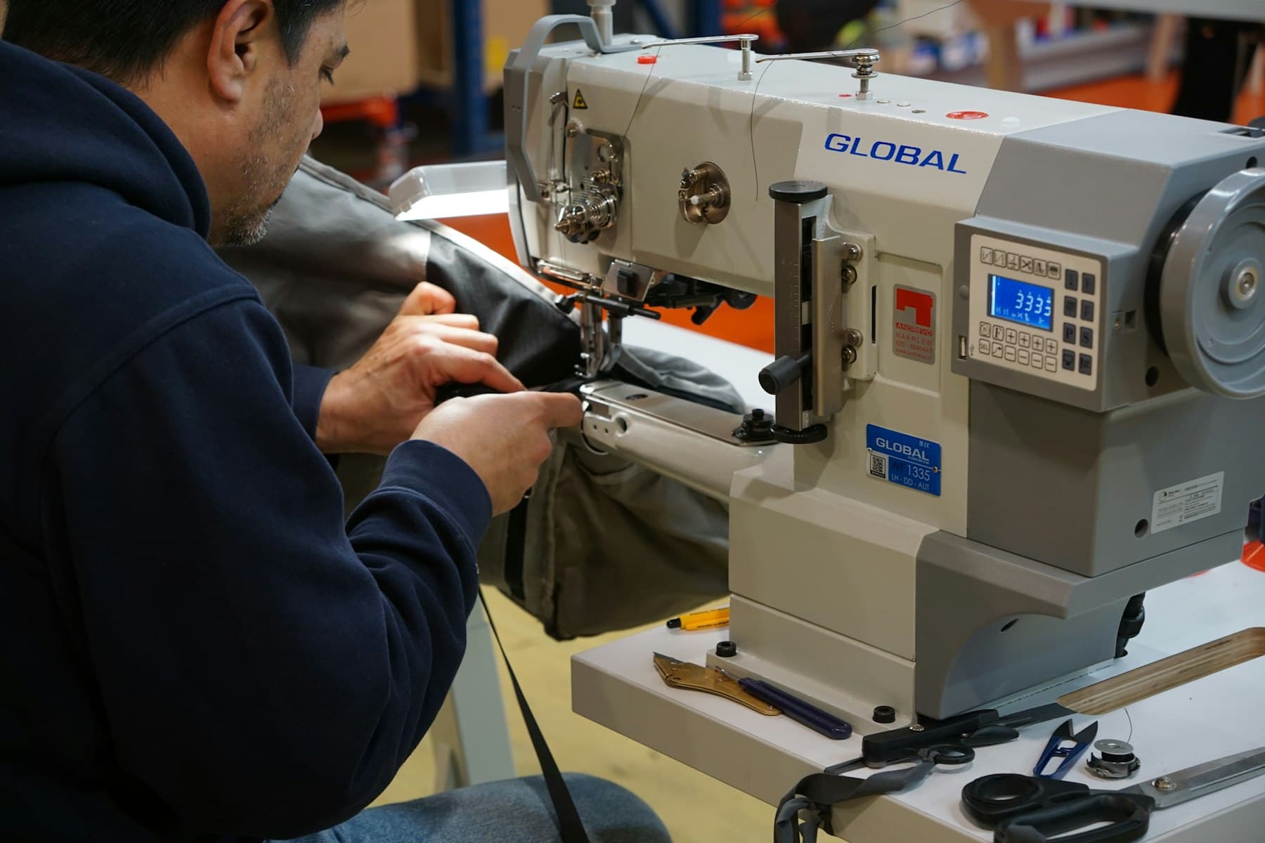 Leather stitching and production