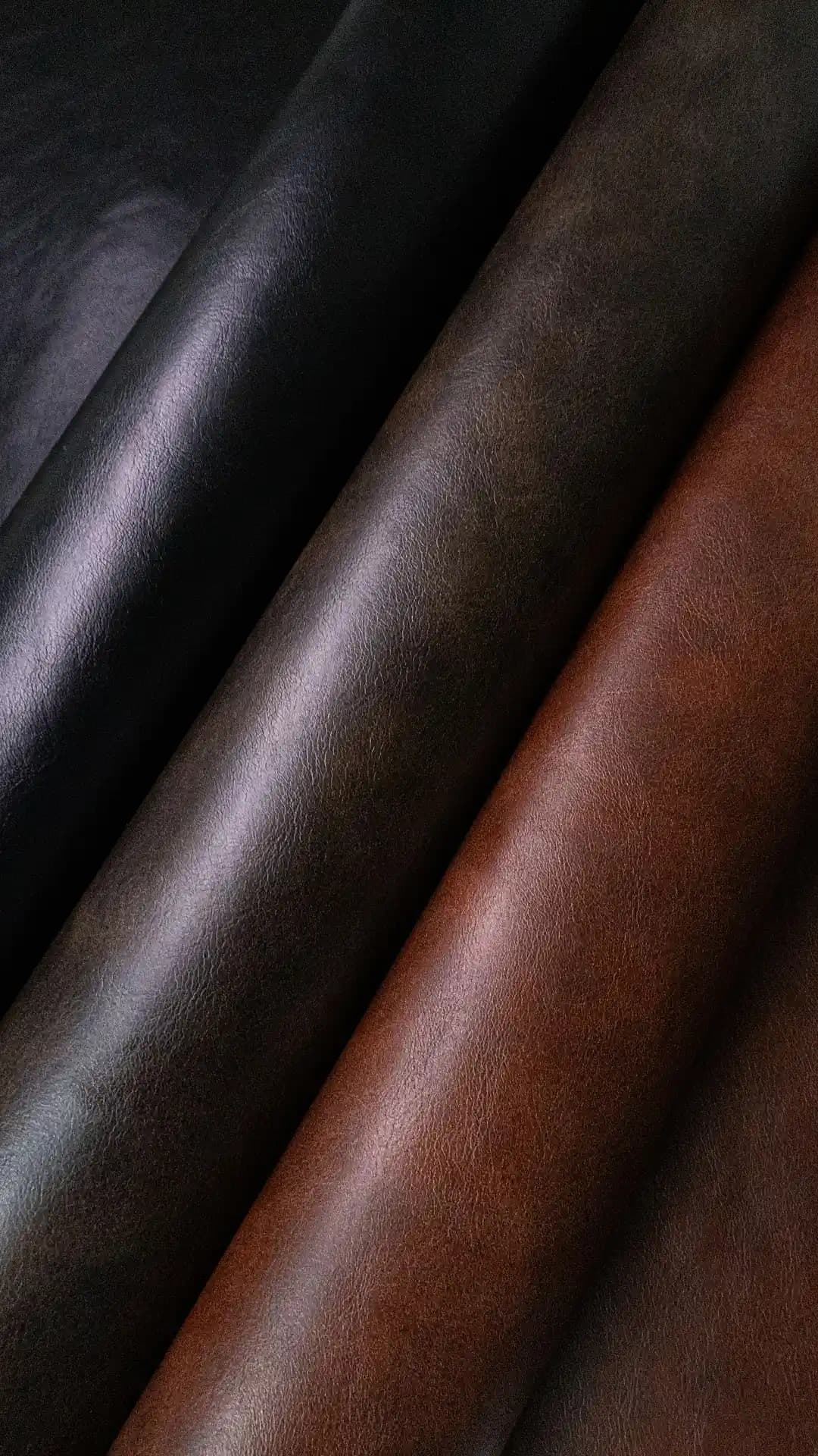 Leather hides selected for production at Magnus Leathers